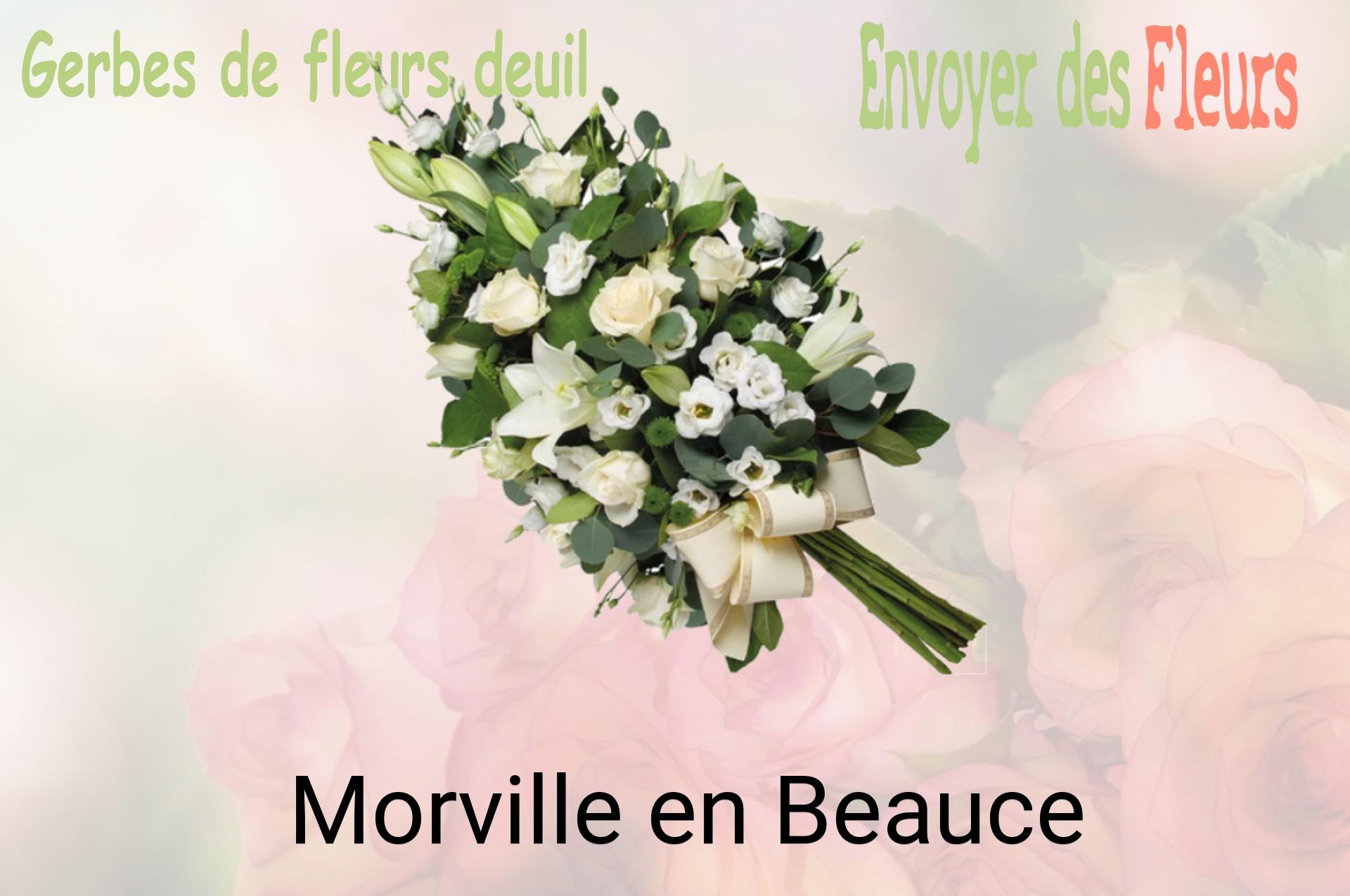 Gerbe de fleurs de deuil livrée à Morville-en-Beauce